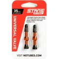 Stans No Tubes Alloy Valves 35mm Orange