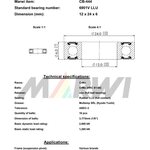 Union MAX CB-444 6901V, LLU, 12x24x6