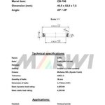 Union CB-786,40,0x52,0x7,5 45°/45°