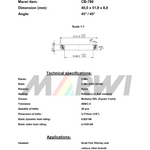 Union CB-780,40,0x51,9x8 45°/45°