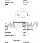 Union CB-778 40,0x51,8x8 36°/45°