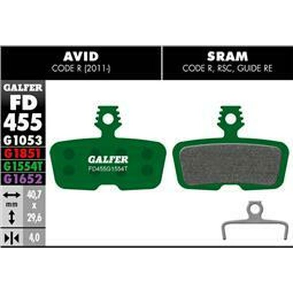 Galfer AVID CODE R / SRAM CODE R, RSC, GUIDE RE Race